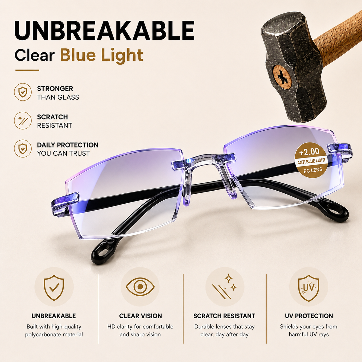 Smart Reading Glasses with Automatic Focus Adjustment | Buy 1 Get 1 FREE