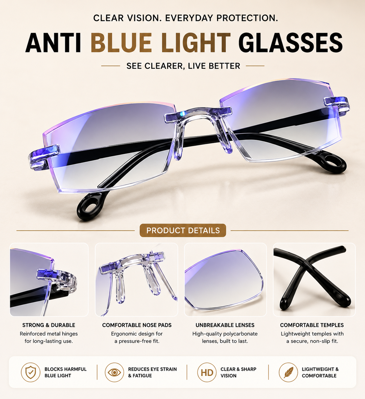 Smart Reading Glasses with Automatic Focus Adjustment | Buy 1 Get 1 FREE